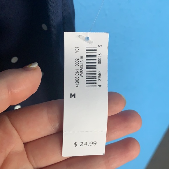 Old Navy Polka Dotted Tie Front Tank Top - Picture 4 of 5